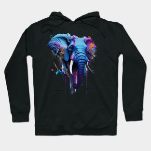 Elephant Splash Art: Majestic Fantasy Visualization #2 Hoodie